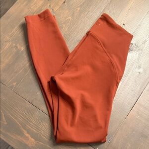 Like New Lululemon High-Rise Terracotta Leggings 0